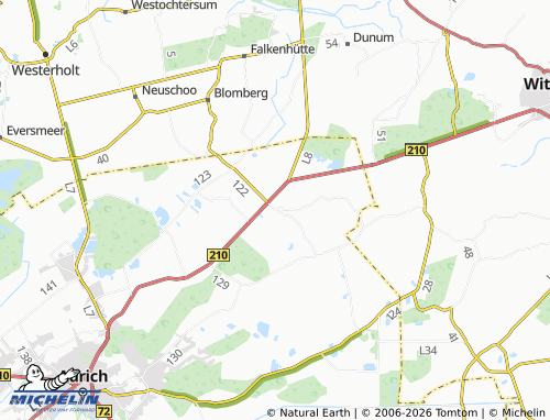MICHELIN Middels-Westerloog map - ViaMichelin