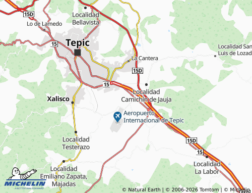 MICHELIN El Verde map - ViaMichelin