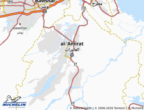 Mappa MICHELIN al-'Amirat - ViaMichelin