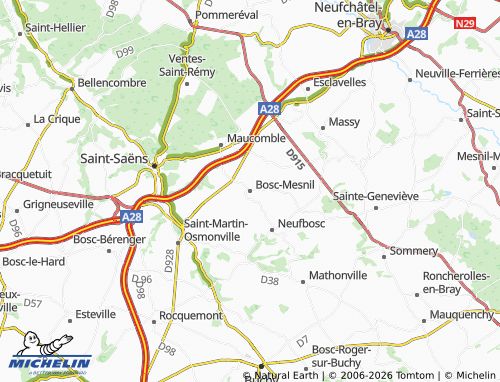 Mappa MICHELIN Bosc-Mesnil - ViaMichelin