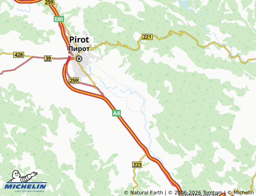 Mapa MICHELIN Trnjana - ViaMichelin