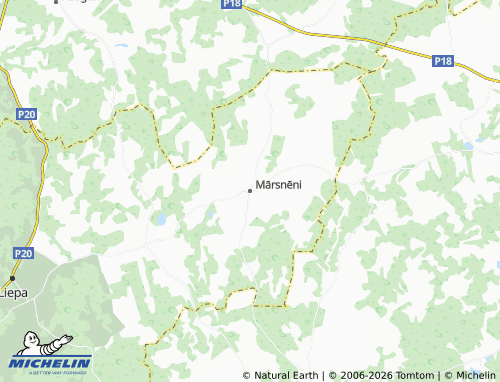Mapa MICHELIN Mārsnēni - ViaMichelin