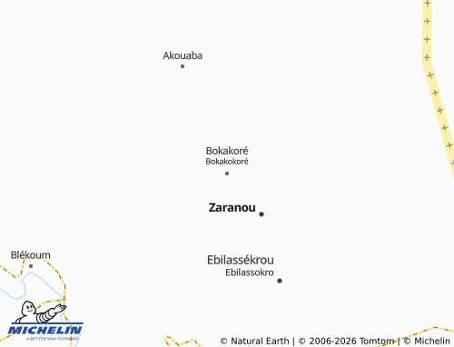 Carte MICHELIN Bokakoré - ViaMichelin