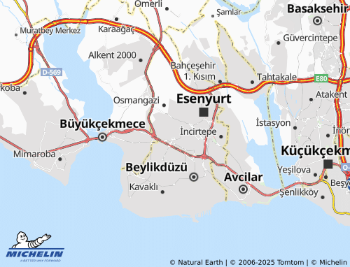 MICHELIN Piri Reis map - ViaMichelin