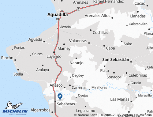 Kaart MICHELIN Naranjo - ViaMichelin