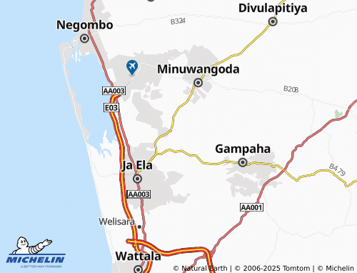 MICHELIN Maduruvita map - ViaMichelin