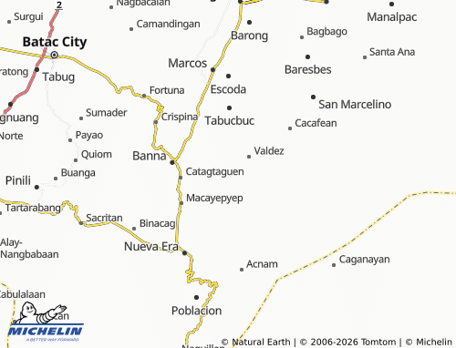 MICHELIN Caestebanan map - ViaMichelin