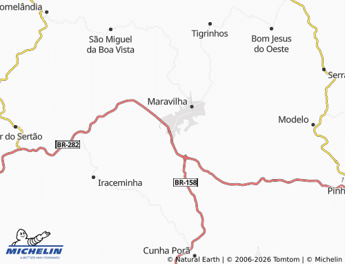 Mapa MICHELIN Frei Damião - ViaMichelin
