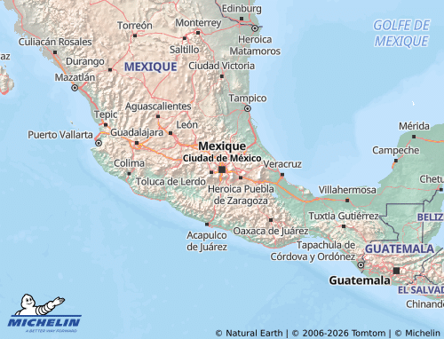 Mappa MICHELIN Messico - ViaMichelin