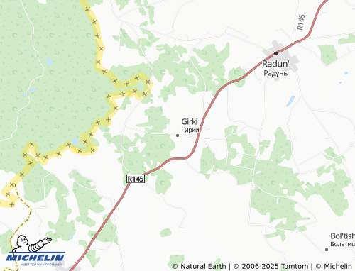 MICHELIN Girki map - ViaMichelin