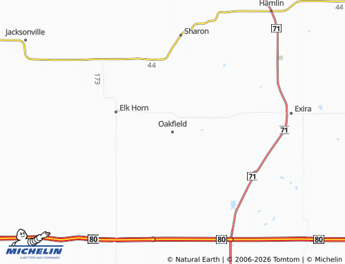 Mappa MICHELIN Oakfield - ViaMichelin