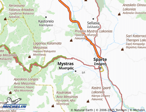 MICHELIN Agia Eirini map - ViaMichelin