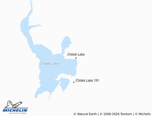 Kaart MICHELIN Chitek Lake - ViaMichelin