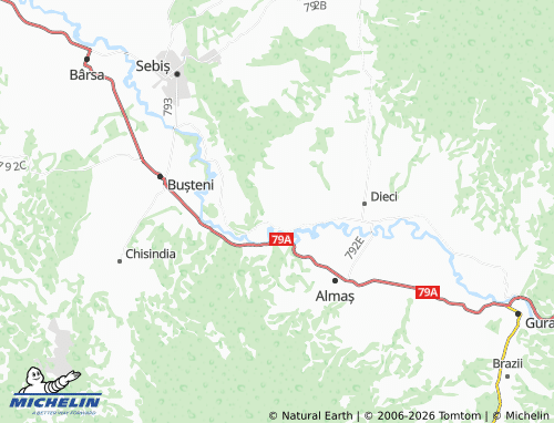 Mappa MICHELIN Revetiș - ViaMichelin