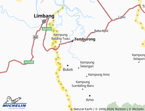 MICHELIN-Landkarte Kampung Belingos - ViaMichelin