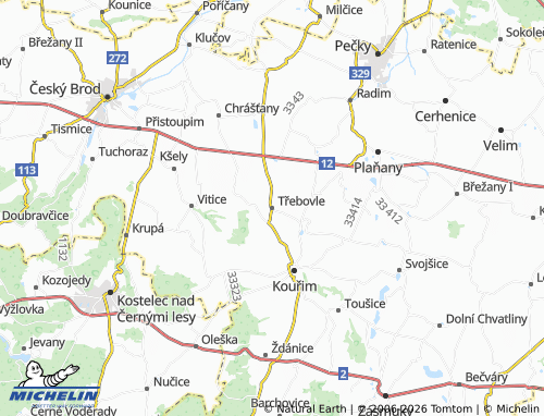 Mapa MICHELIN Třebovle - ViaMichelin