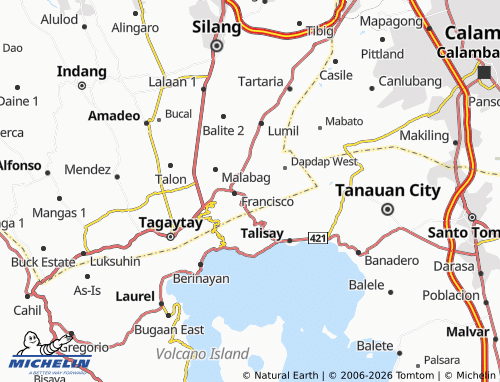 MICHELIN Sungay North map - ViaMichelin