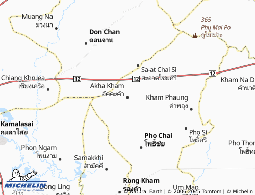 Kaart MICHELIN Akha Kham - ViaMichelin