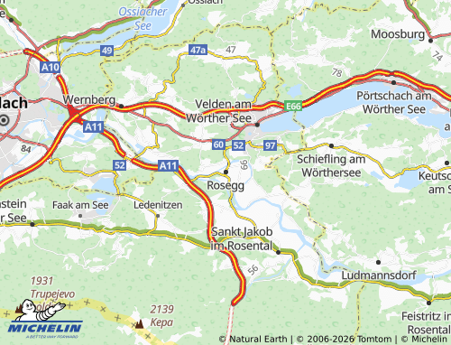 Kaart MICHELIN Rosegg - ViaMichelin