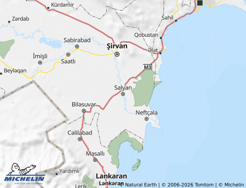 MICHELIN Salyan map - ViaMichelin