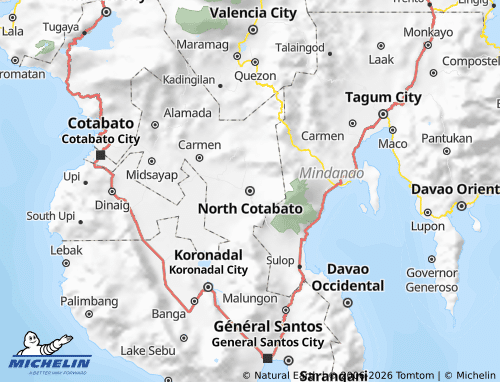 Carte MICHELIN North Cotabato - ViaMichelin
