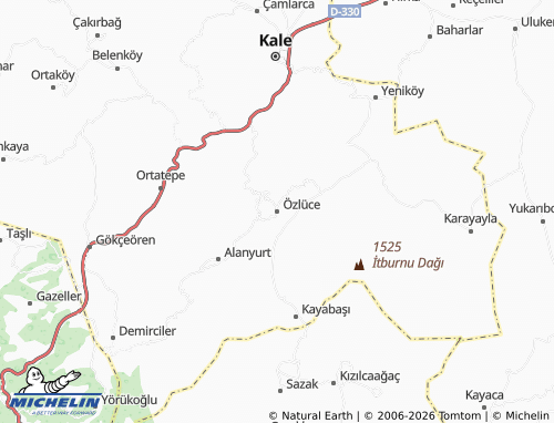 MICHELIN Özlüce map - ViaMichelin