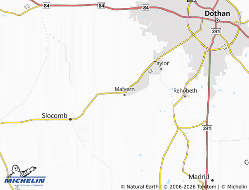 Mapa MICHELIN Malvern - ViaMichelin