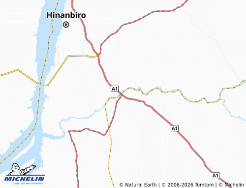 MICHELIN Tunga Magale map - ViaMichelin