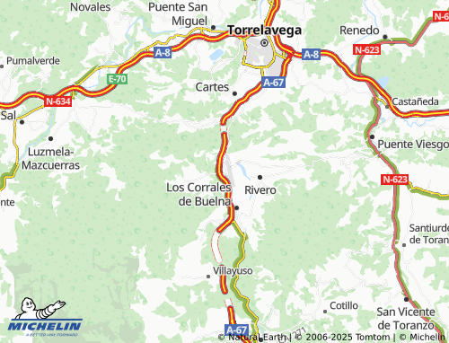 MICHELIN Barros map - ViaMichelin