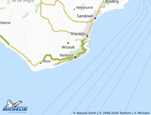Carte MICHELIN Ventnor - ViaMichelin