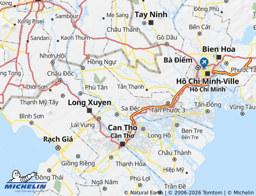 Carte MICHELIN Tháp Mười - ViaMichelin