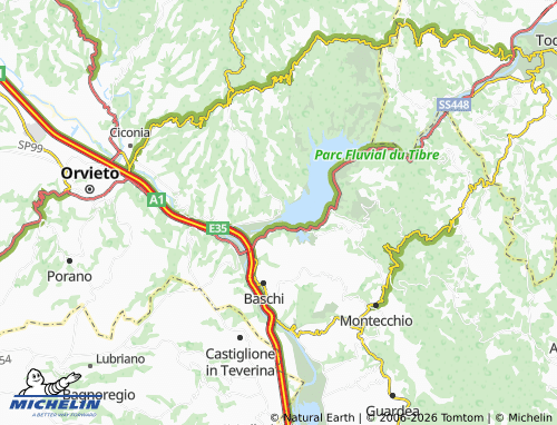 Carte MICHELIN Corbara - ViaMichelin