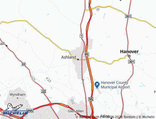 Mapa MICHELIN Ashland - ViaMichelin