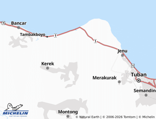 MICHELIN Tlogowaru map - ViaMichelin