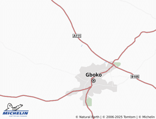 MICHELIN Gbangban map - ViaMichelin