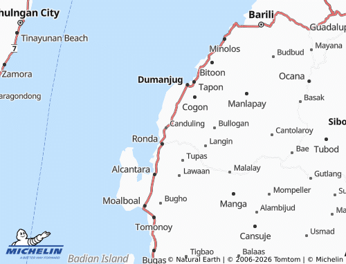 MICHELIN Butong map - ViaMichelin