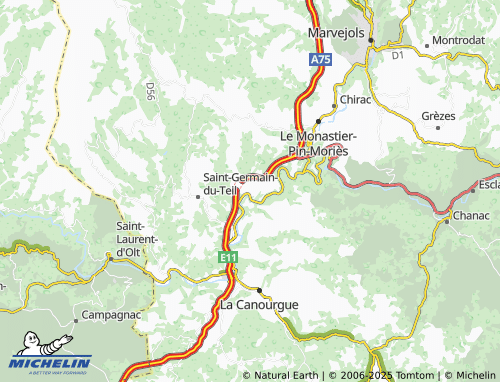 MICHELIN Montjézieu map - ViaMichelin