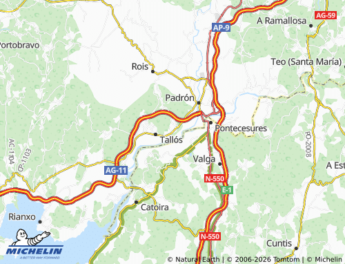 Mapa MICHELIN A Igrexa de Dodro - ViaMichelin