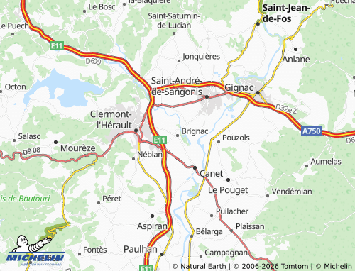 Mapa MICHELIN Brignac - ViaMichelin