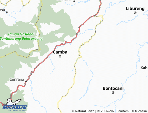 MICHELIN Benteng map - ViaMichelin