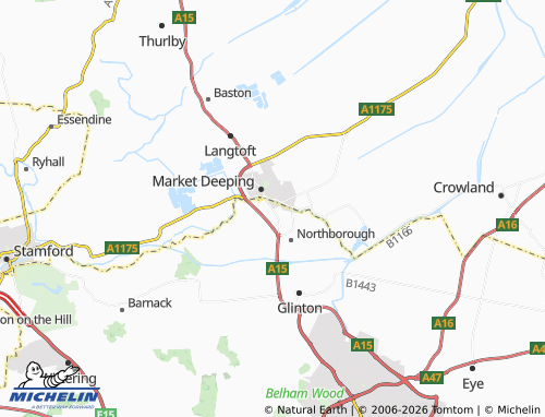 Carte MICHELIN Deeping Gate - ViaMichelin