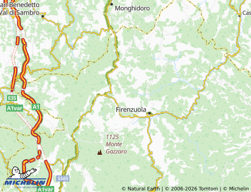 MICHELIN Le Valli map - ViaMichelin