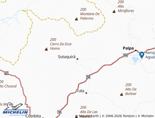 Kaart MICHELIN Sotaquirá - ViaMichelin