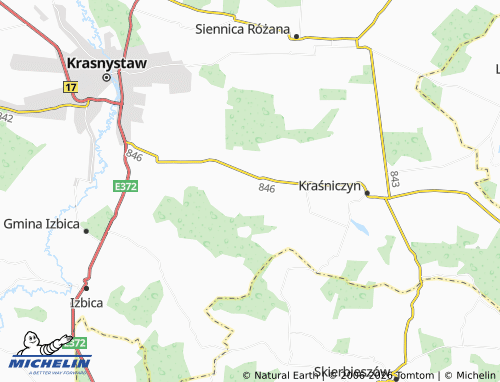 MICHELIN Surhów map - ViaMichelin