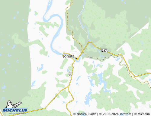 Kaart MICHELIN Jonuta 2000 - ViaMichelin