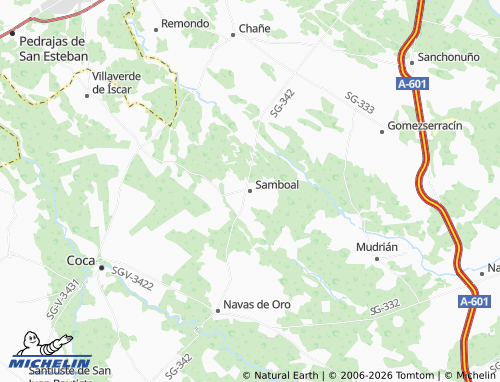 MICHELIN Samboal map - ViaMichelin