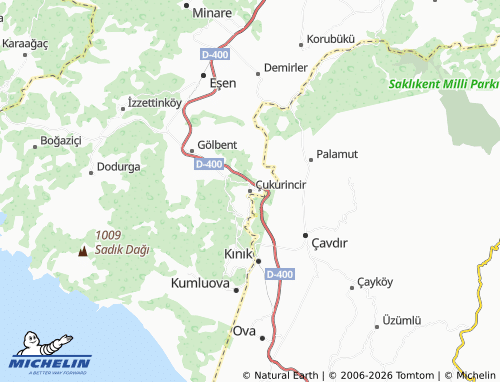 MICHELIN Çukurincir map - ViaMichelin