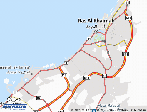 Carte MICHELIN al-'Arqoub - ViaMichelin