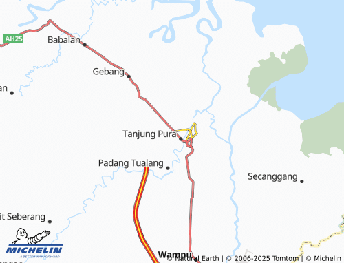 MICHELIN Pematang Tengah map - ViaMichelin