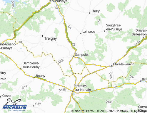 Mappa MICHELIN Sainpuits - ViaMichelin